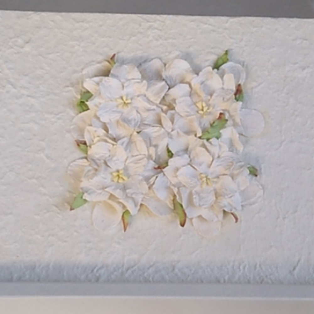Wedding or  Quincenera Guest Book Handmade Mulberry Paper, Gardenias, 2